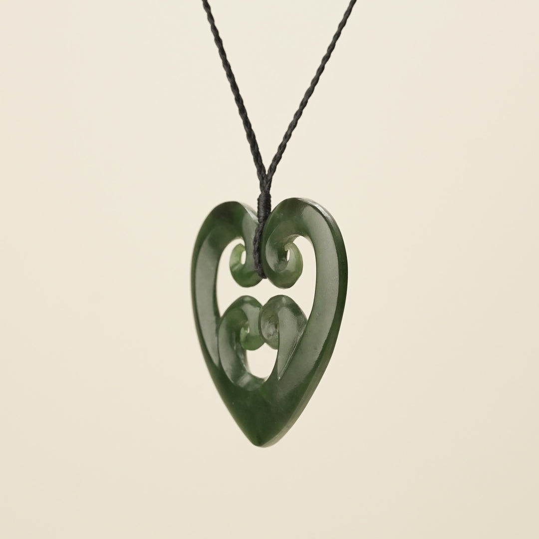 Manawa Koru Kawakawa Large Pendant