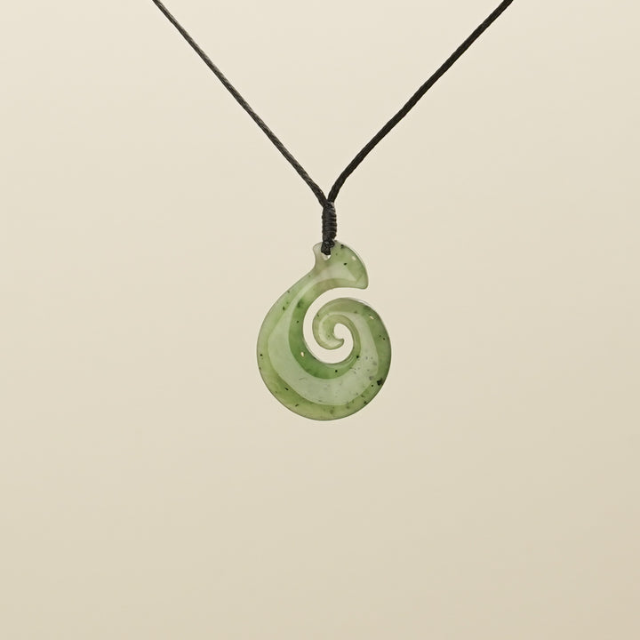Koru Small Greenstone Pendant