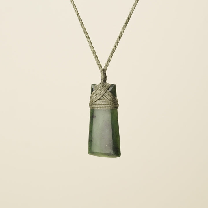 Toki Pounamu Small, Khaki Binding
