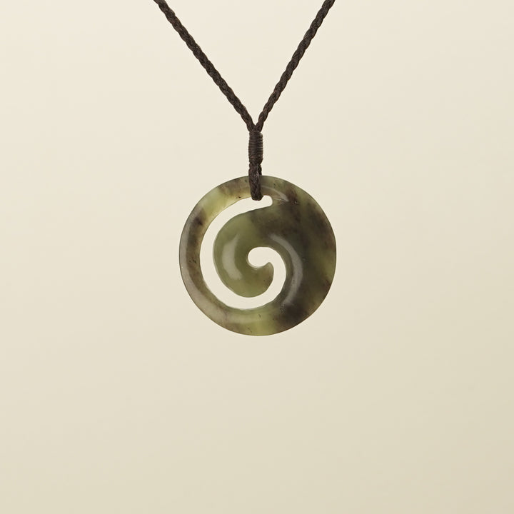 Koru Kahurangi Medium Pounamu Pendant