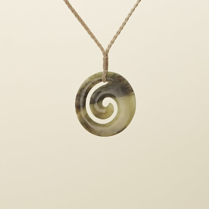 Koru Kahurangi Medium Pounamu Pendant