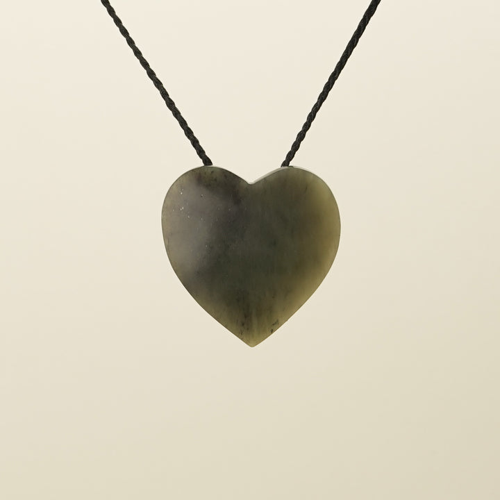 Manawa Heart Kahurangi Pounamu Large Pendant