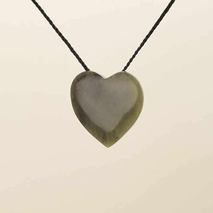 Manawa Heart Kahurangi Pounamu Large Pendant