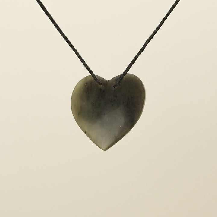 Manawa Heart Kahurangi Pounamu Large Pendant