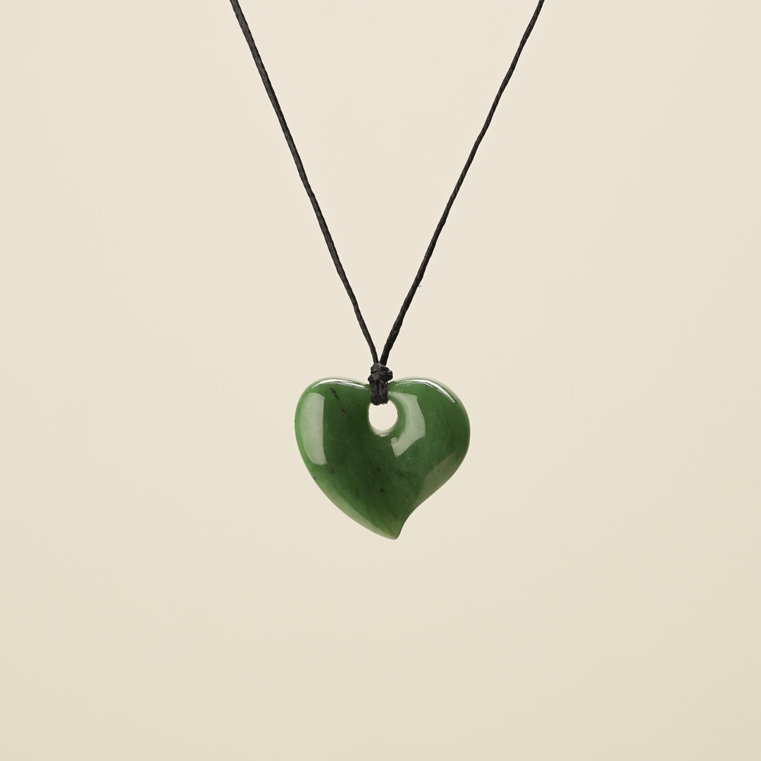 Heart Greenstone Small Pendant