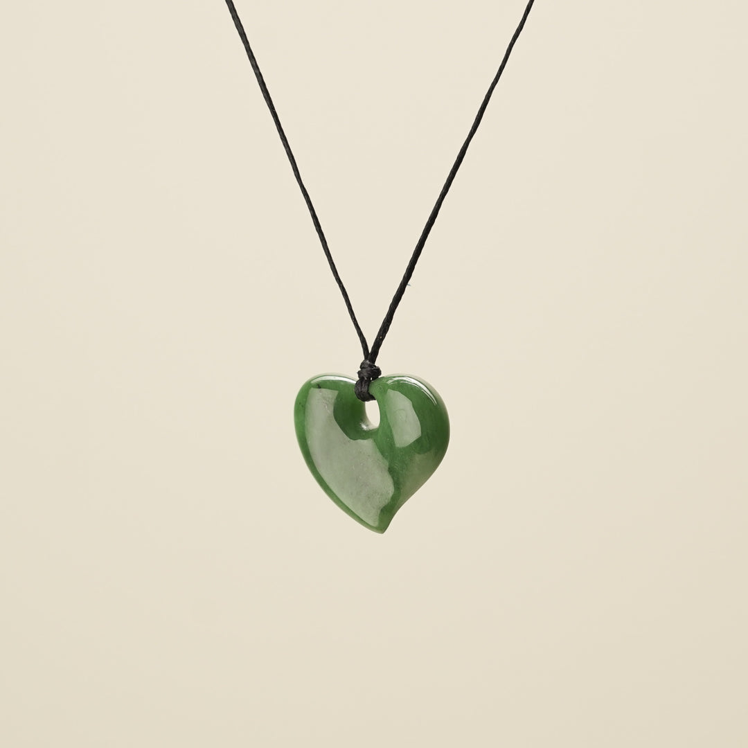 Heart Greenstone Small Pendant