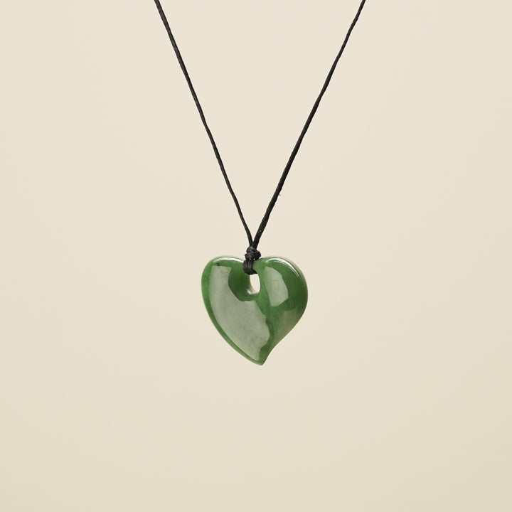 Heart Greenstone Small Pendant