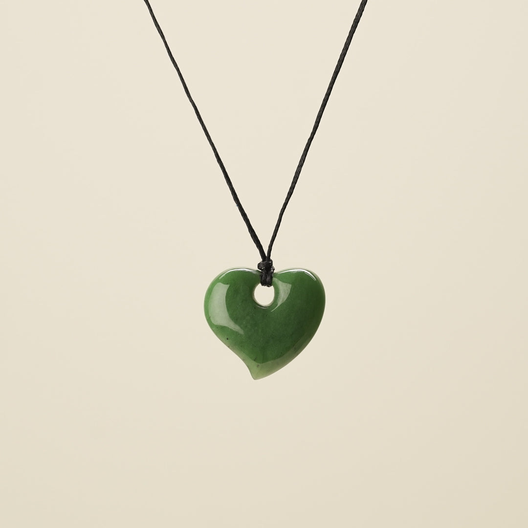 Heart Greenstone Small Pendant