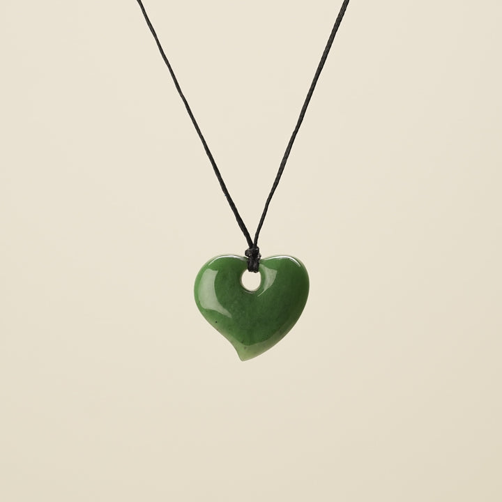 Heart Greenstone Small Pendant