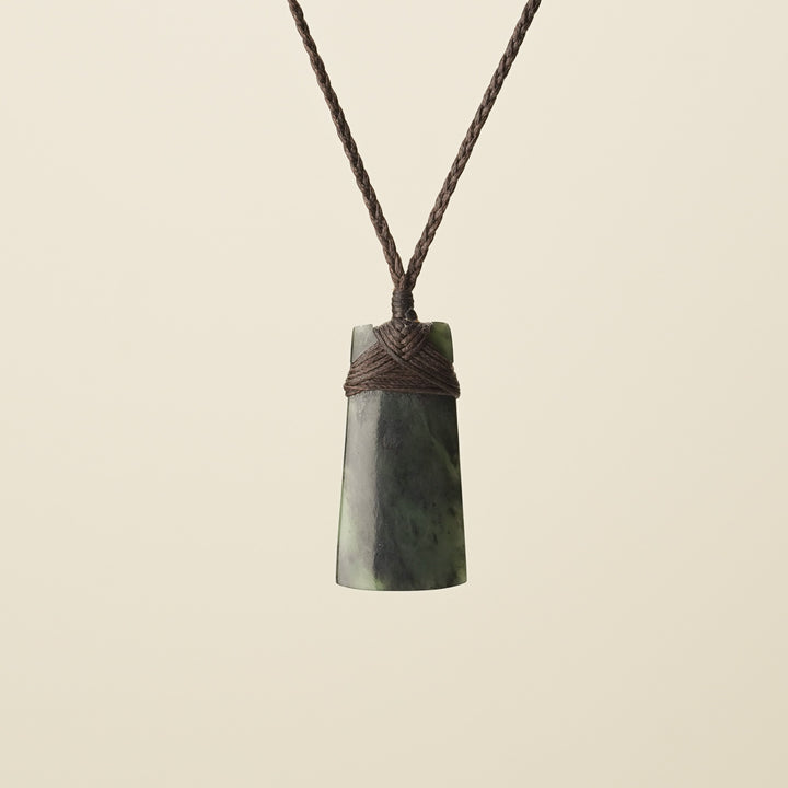Toki Pounamu Small, Brown Binding