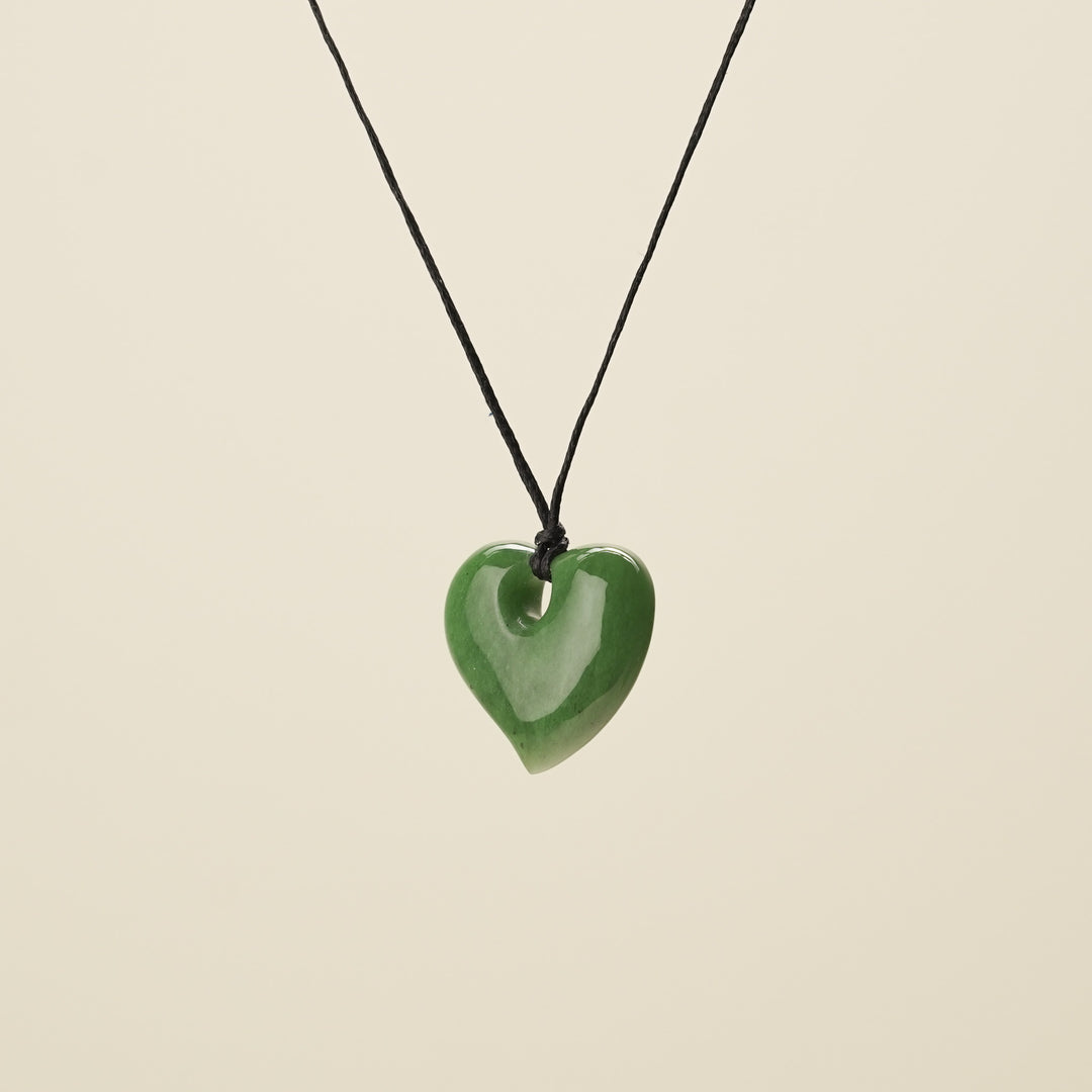 Heart Greenstone Small Pendant