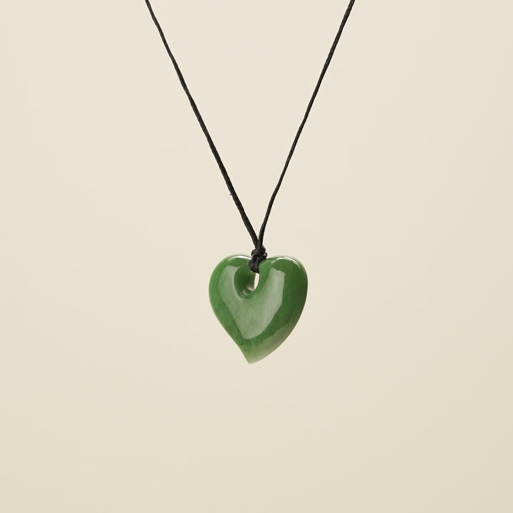 Heart Greenstone Small Pendant