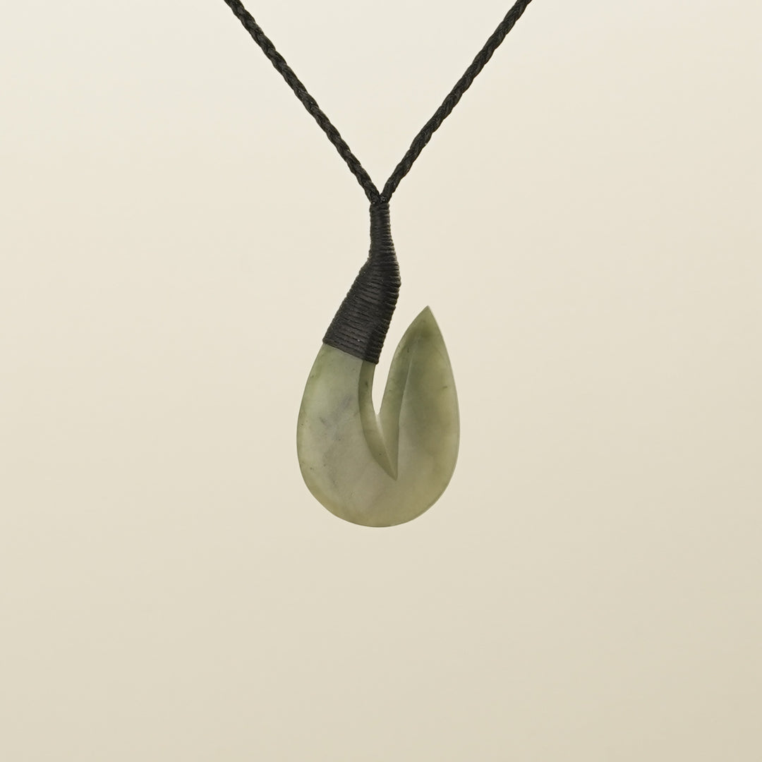 Hei Matau Inanga Small Pounamu Pendant