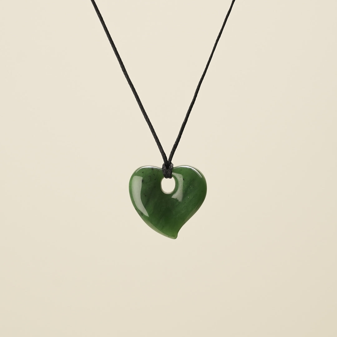 Heart Greenstone Small Pendant