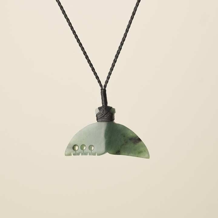 Whales Tail Kahurangi Pounamu Medium Pendant