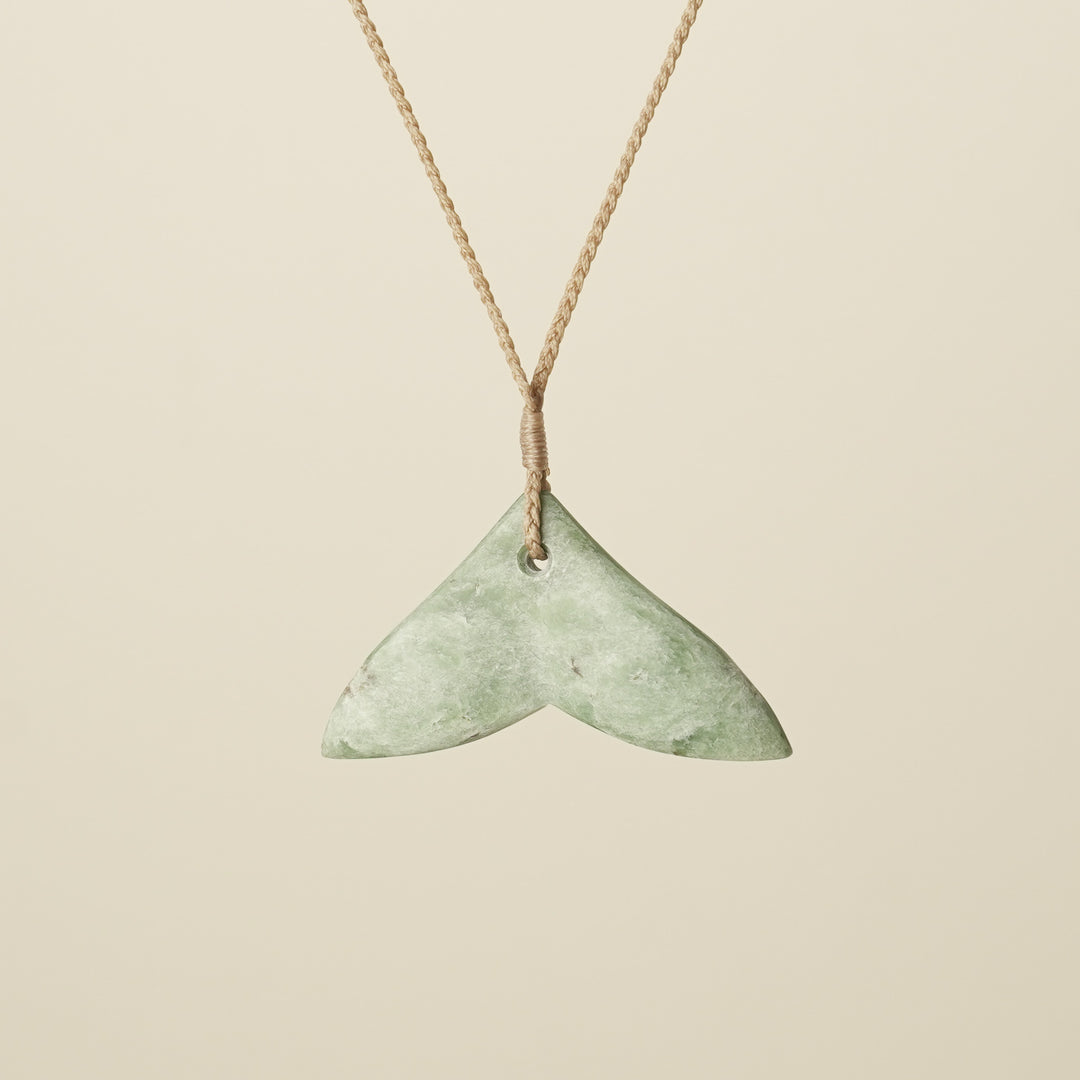 Whales Tail Inanga Pounamu Medium Pendant