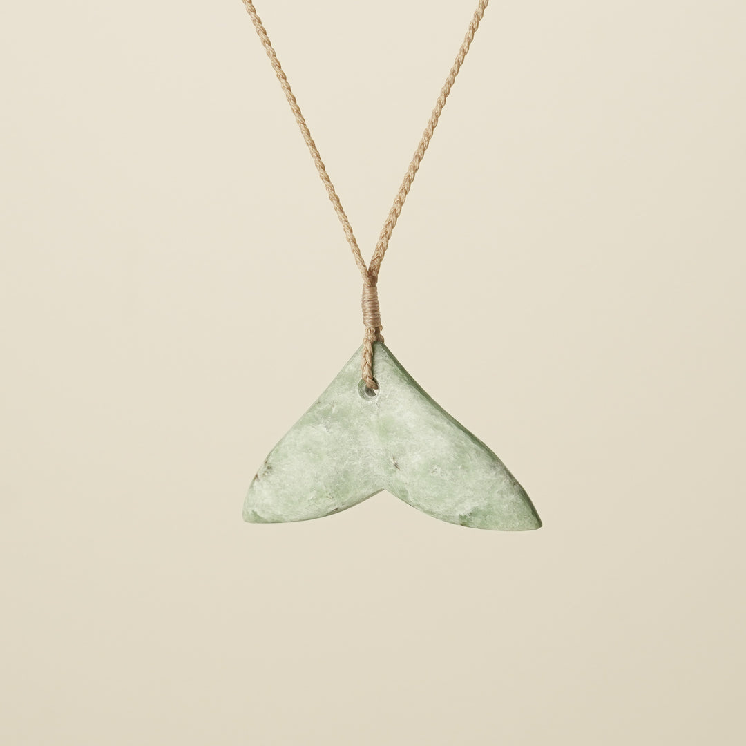 Whales Tail Inanga Pounamu Medium Pendant