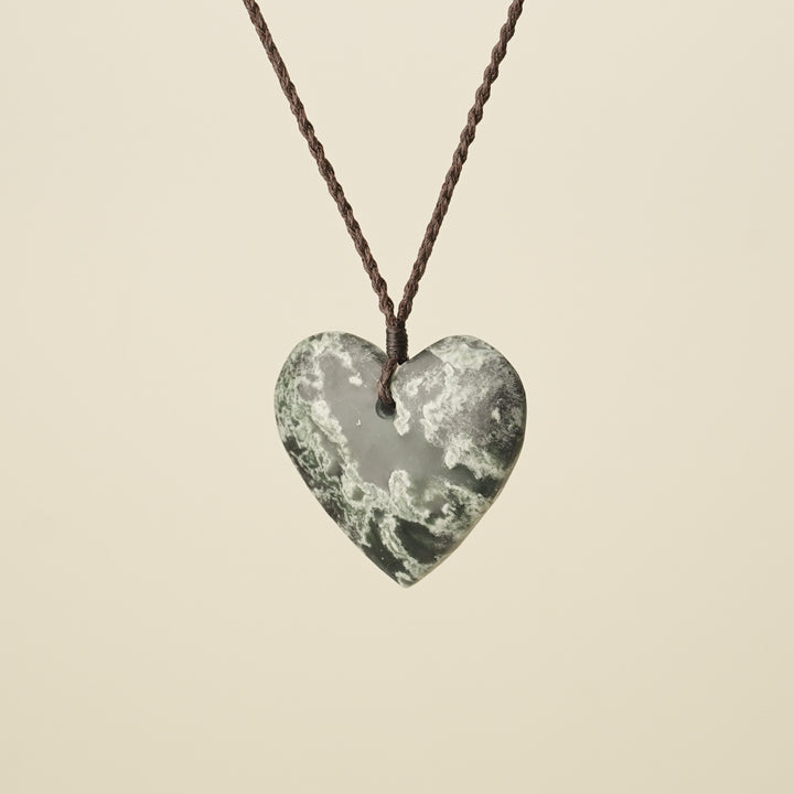 Heart – Inanga Pounamu Large Pendant