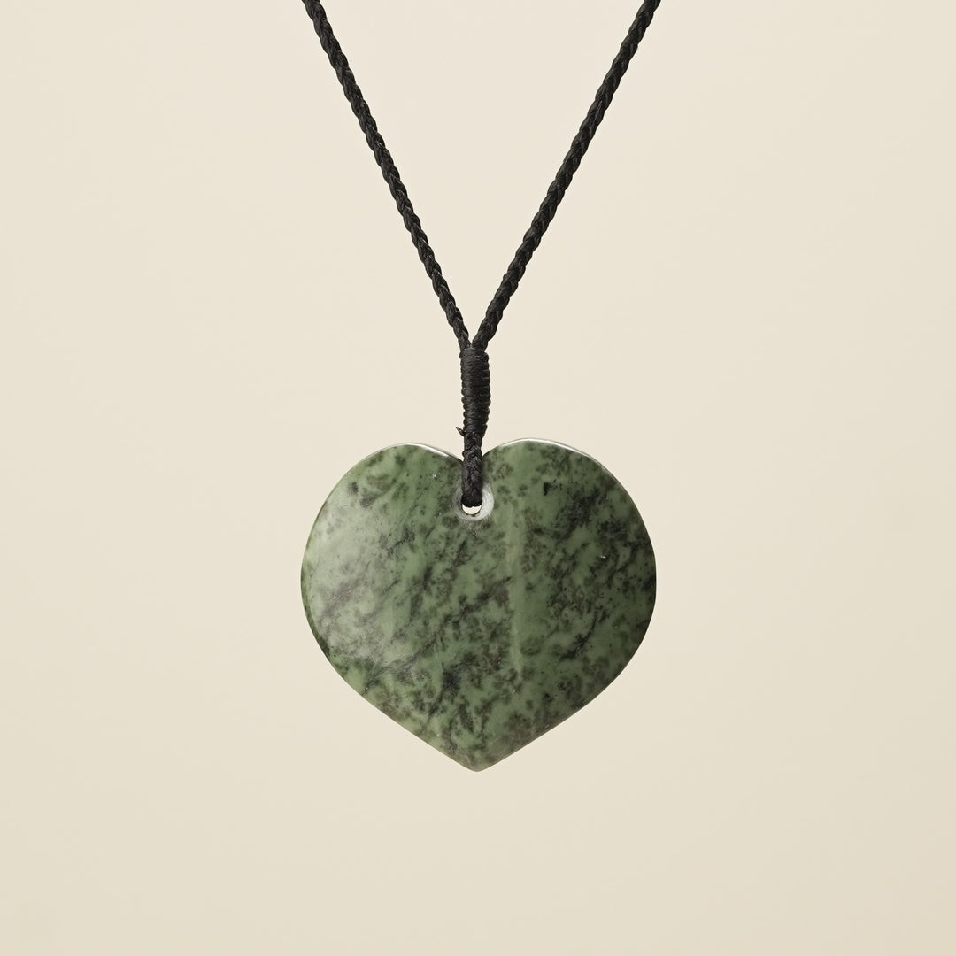 Heart Kōkopu Pounamu Large Pendant