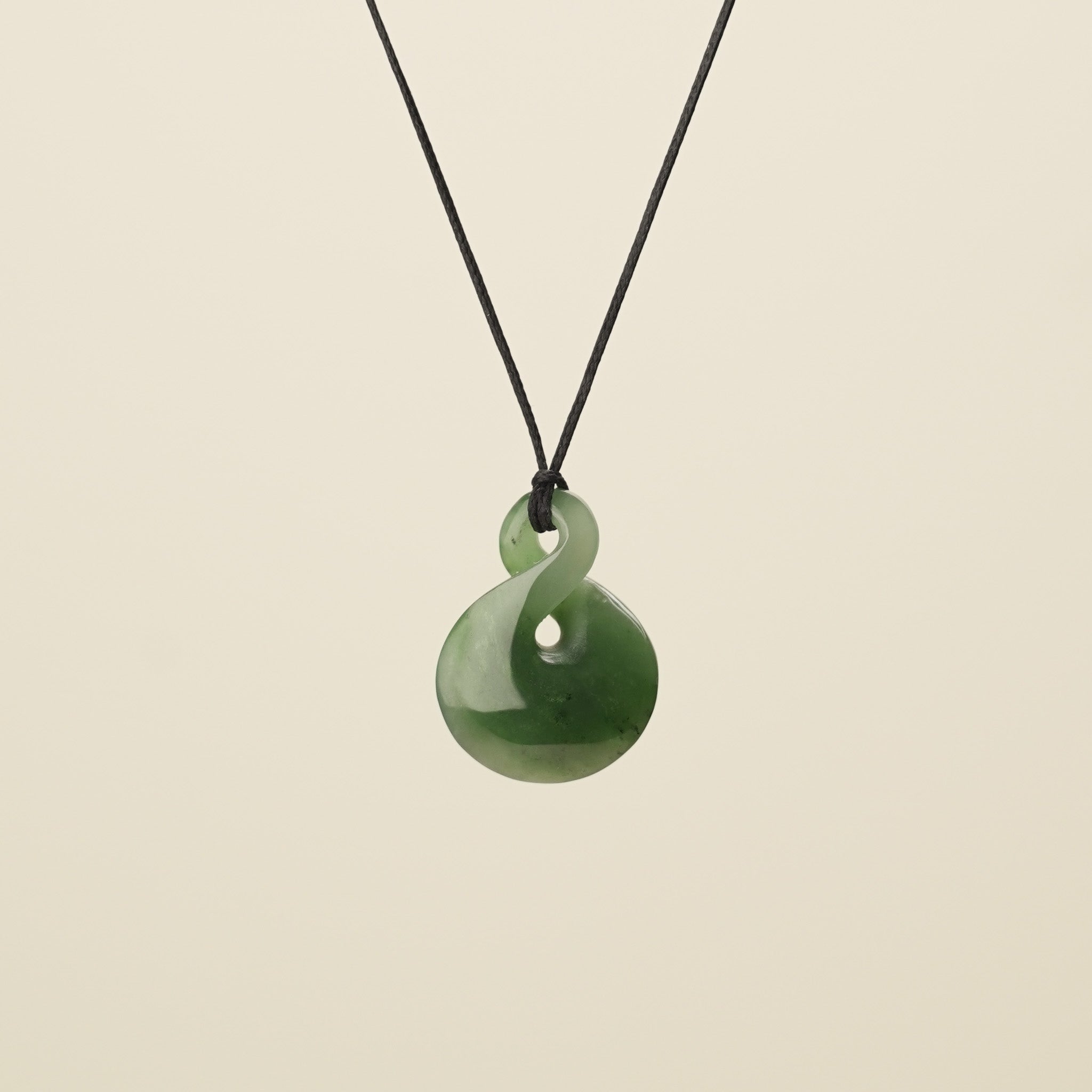 Single Pikorua Greenstone Small, Black Binding – Arrowtown Stonework