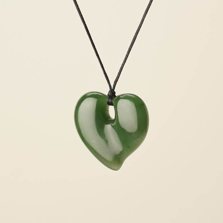 Heart Greenstone Medium Pendant