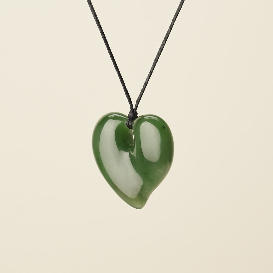 Heart Greenstone Medium Pendant