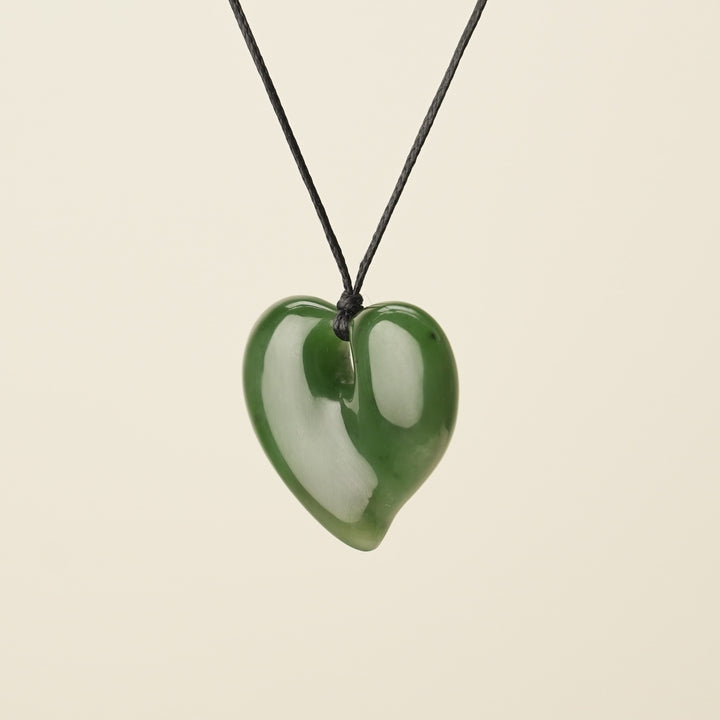 Heart Greenstone Medium Pendant