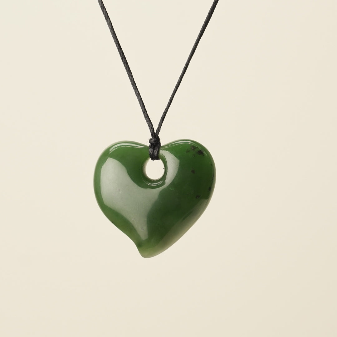 Heart Greenstone Medium Pendant