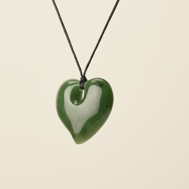 Heart Greenstone Medium Pendant