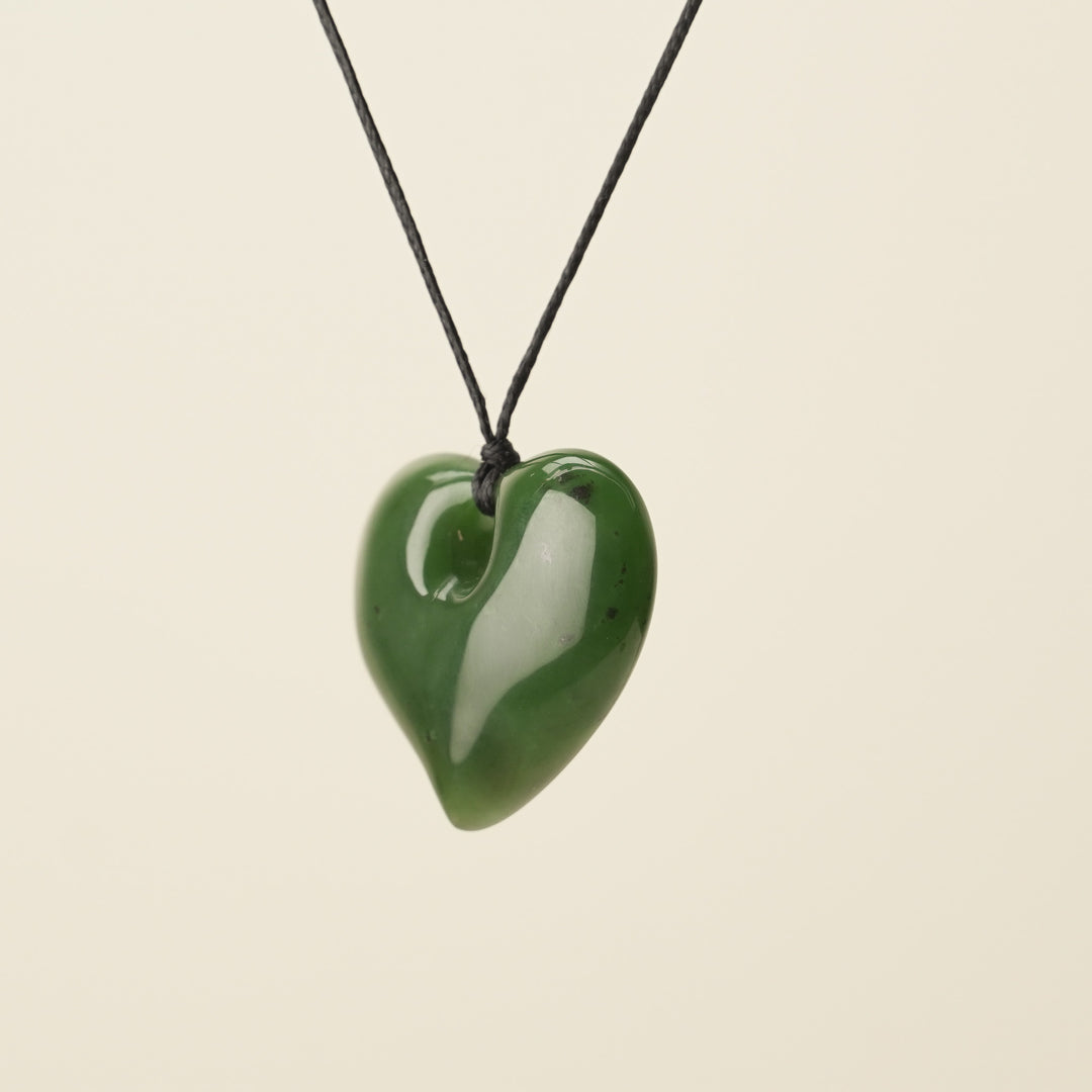 Heart Greenstone Medium Pendant