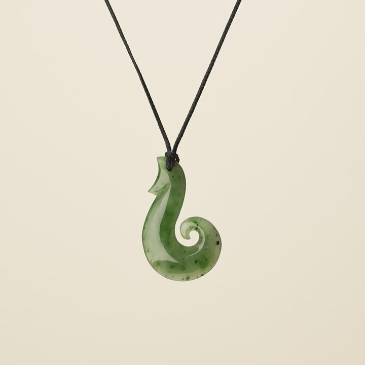 Hei Matau Whale's Tail Pendant