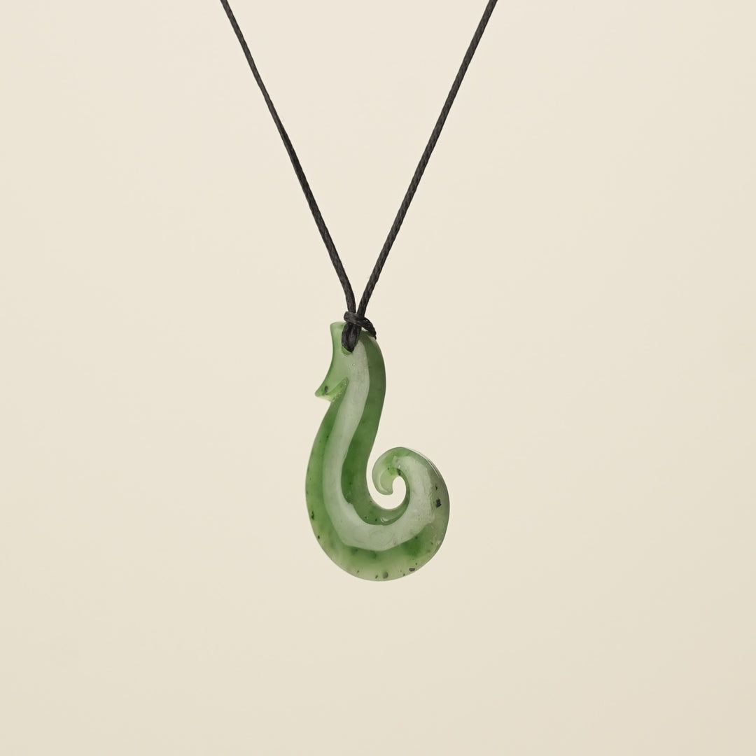 Hei Matau Whale's Tail Pendant
