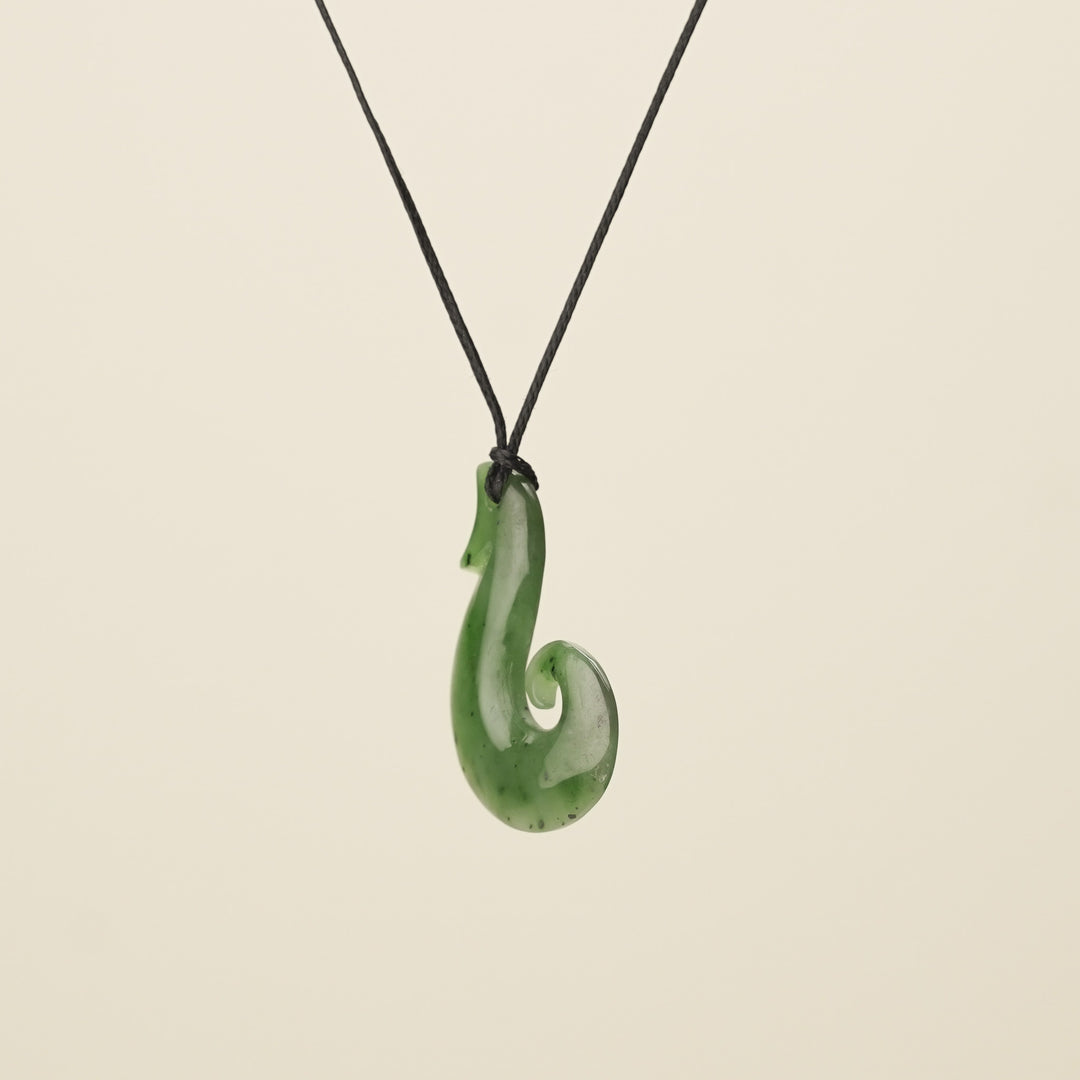 Hei Matau Whale's Tail Pendant