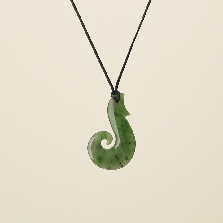 Hei Matau Whale's Tail Pendant