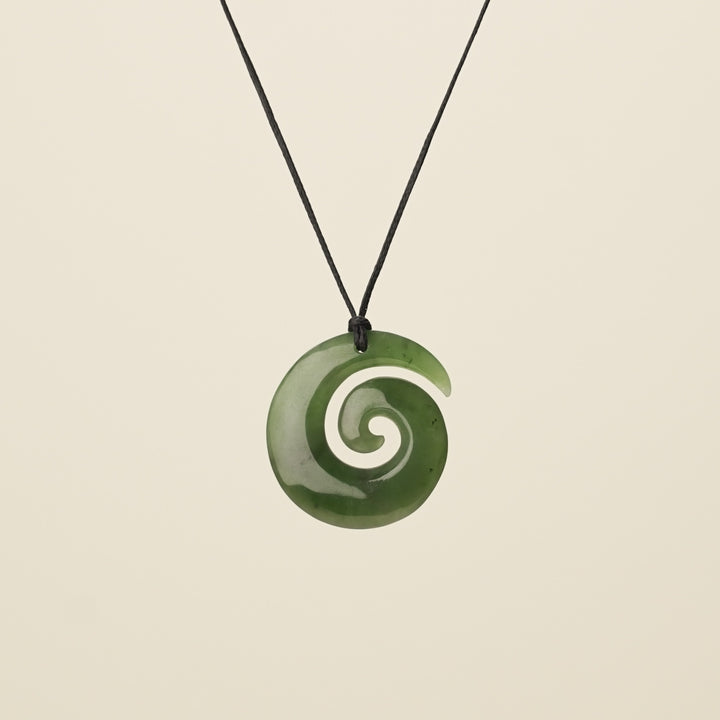 Koru Open Pounamu Small Pendant