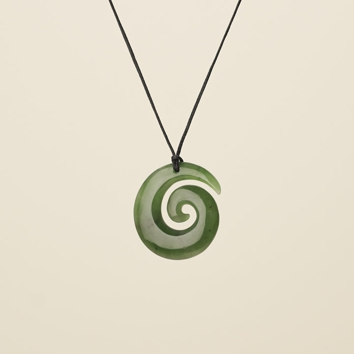 Koru Open Pounamu Small Pendant
