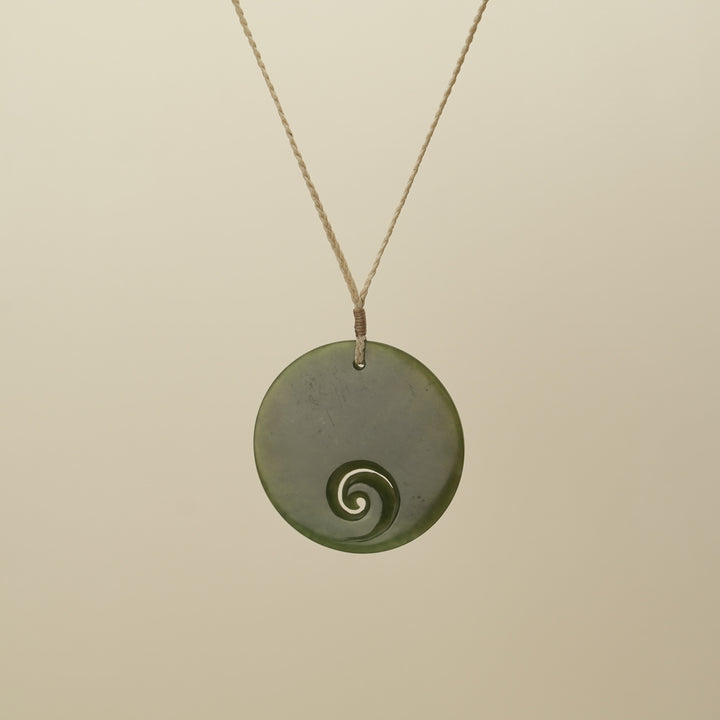 Koru Pounamu Large Pendant