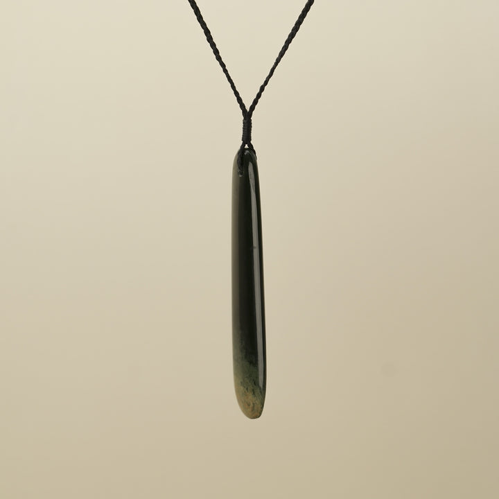 Roimata Flower Large Pounamu Pendant