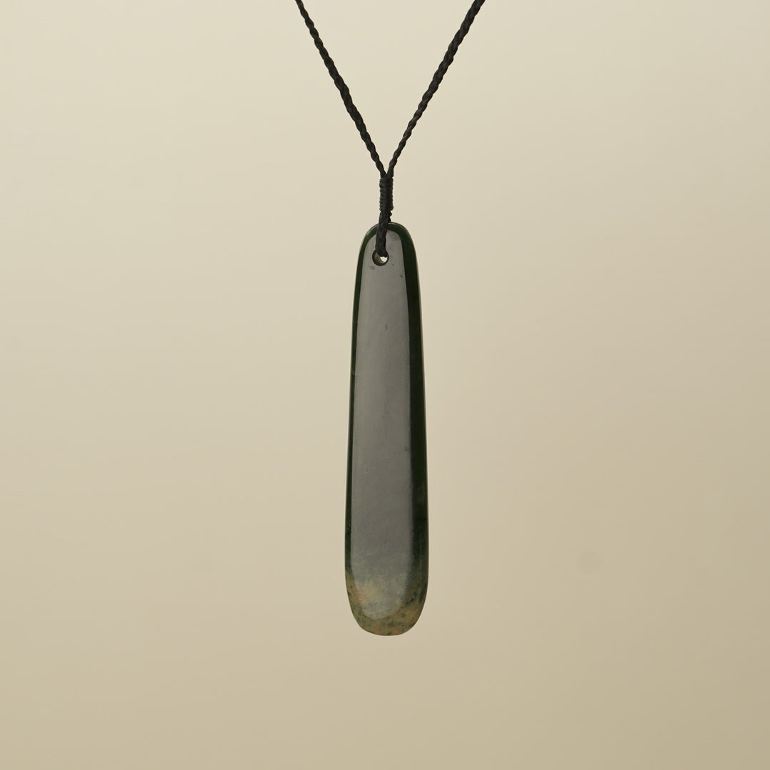 Roimata Flower Large Pounamu Pendant