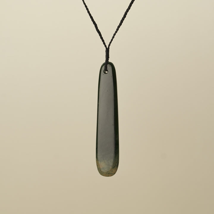 Roimata Flower Large Pounamu Pendant