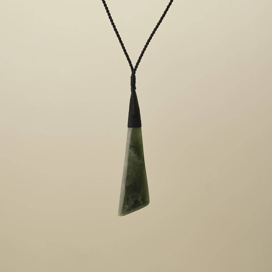 Toki Angled Large Pounamu Pendant