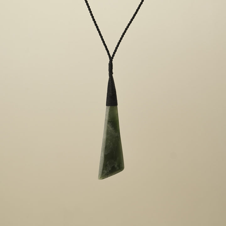 Toki Angled Large Pounamu Pendant