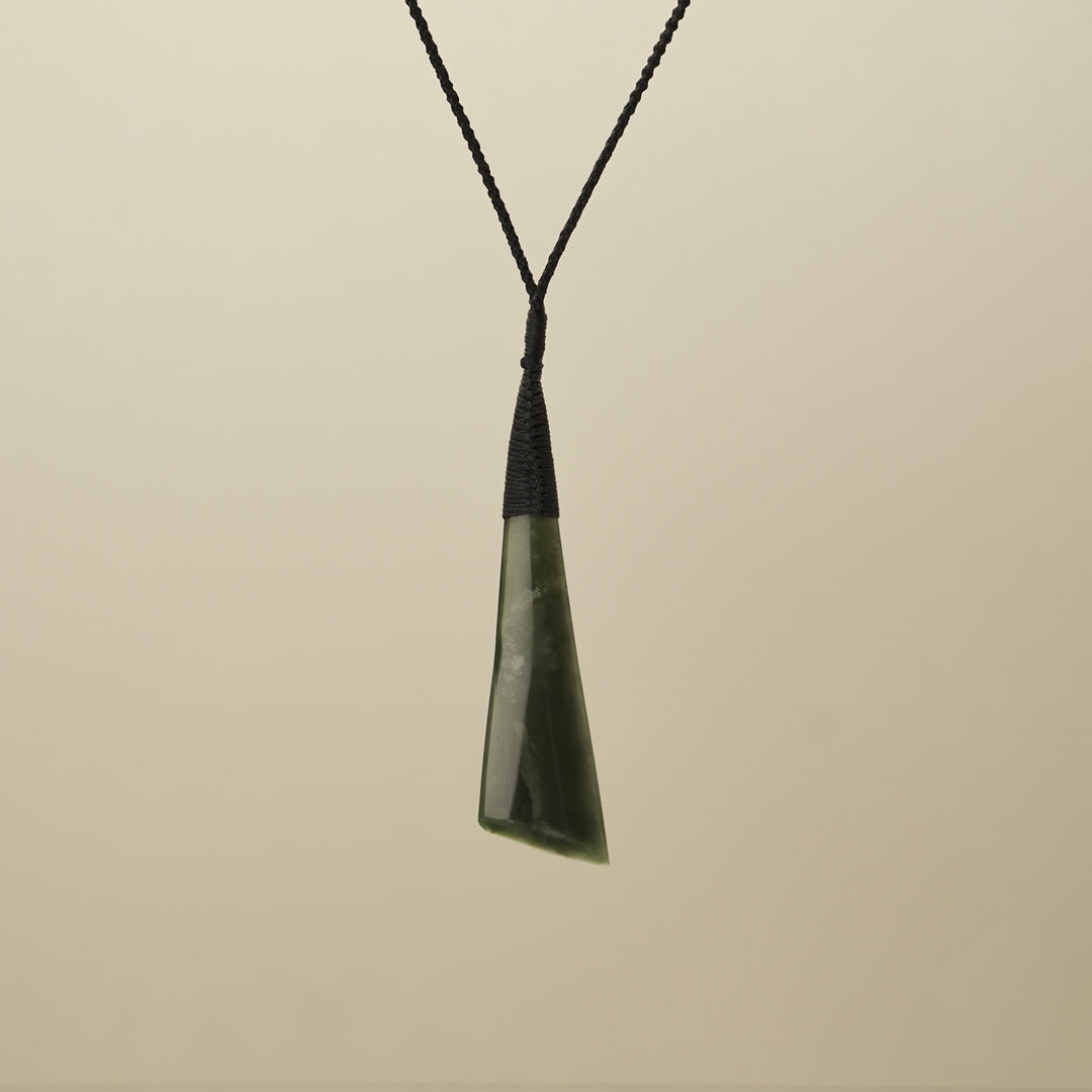 Toki Angled Large Pounamu Pendant