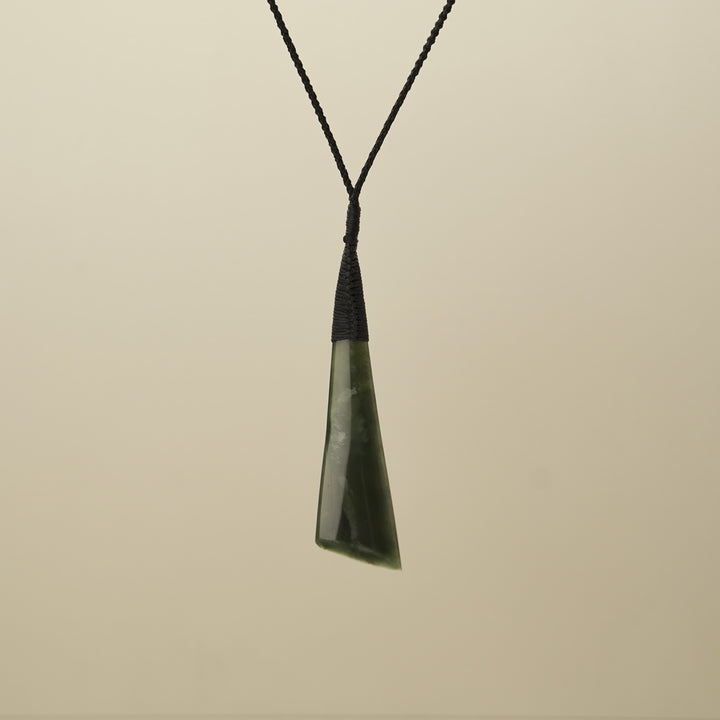 Toki Angled Large Pounamu Pendant