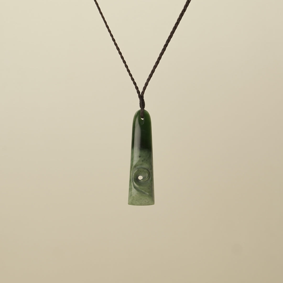 Pounamu Toki Koru Medium Pendant