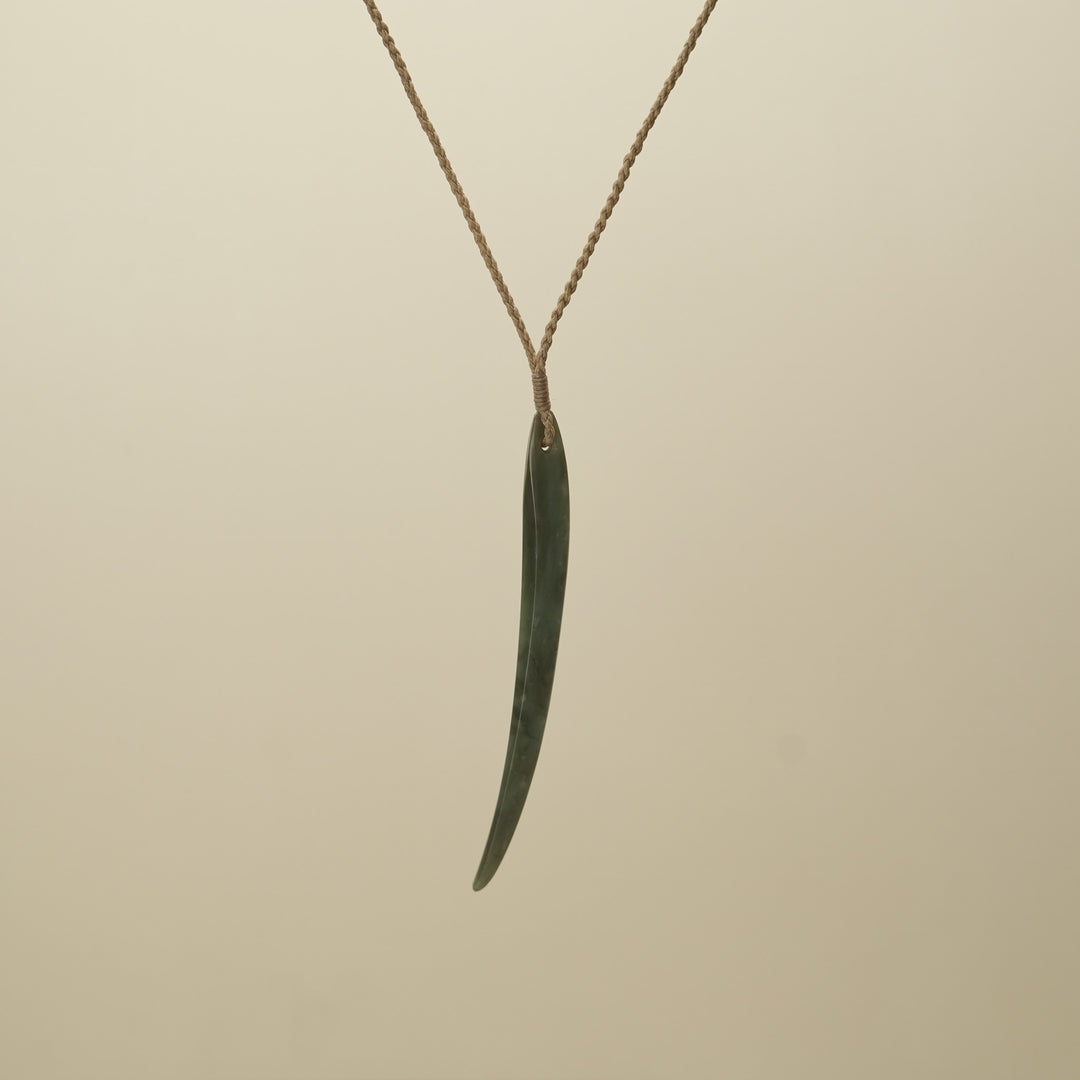 Niho Large Pounamu Pendant