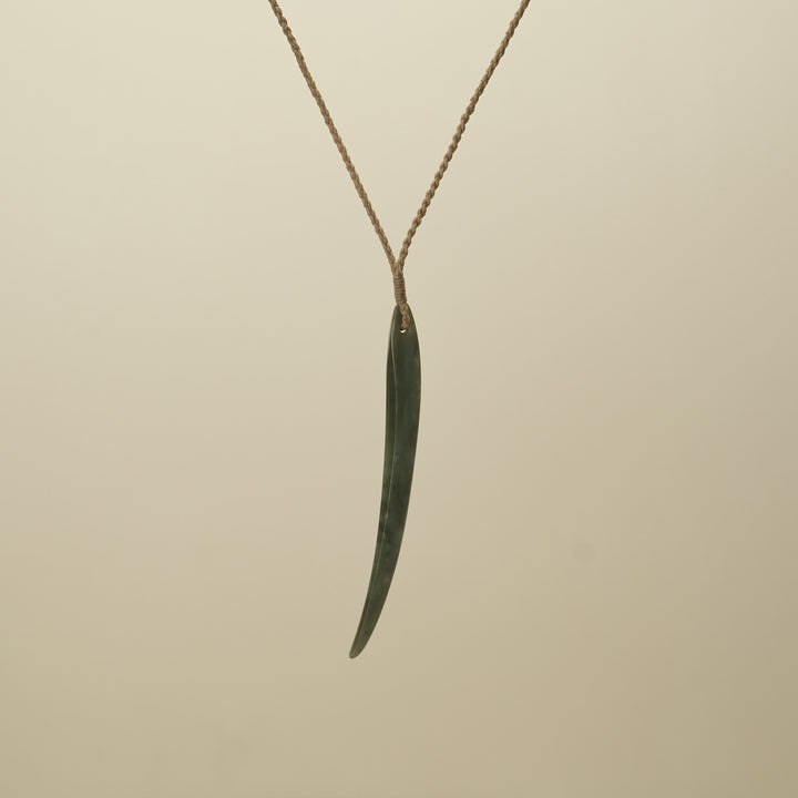 Niho Large Pounamu Pendant