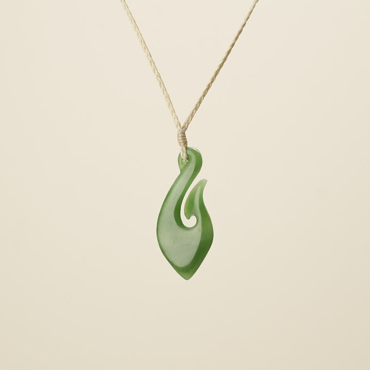 Hei Matau Greenstone Medium