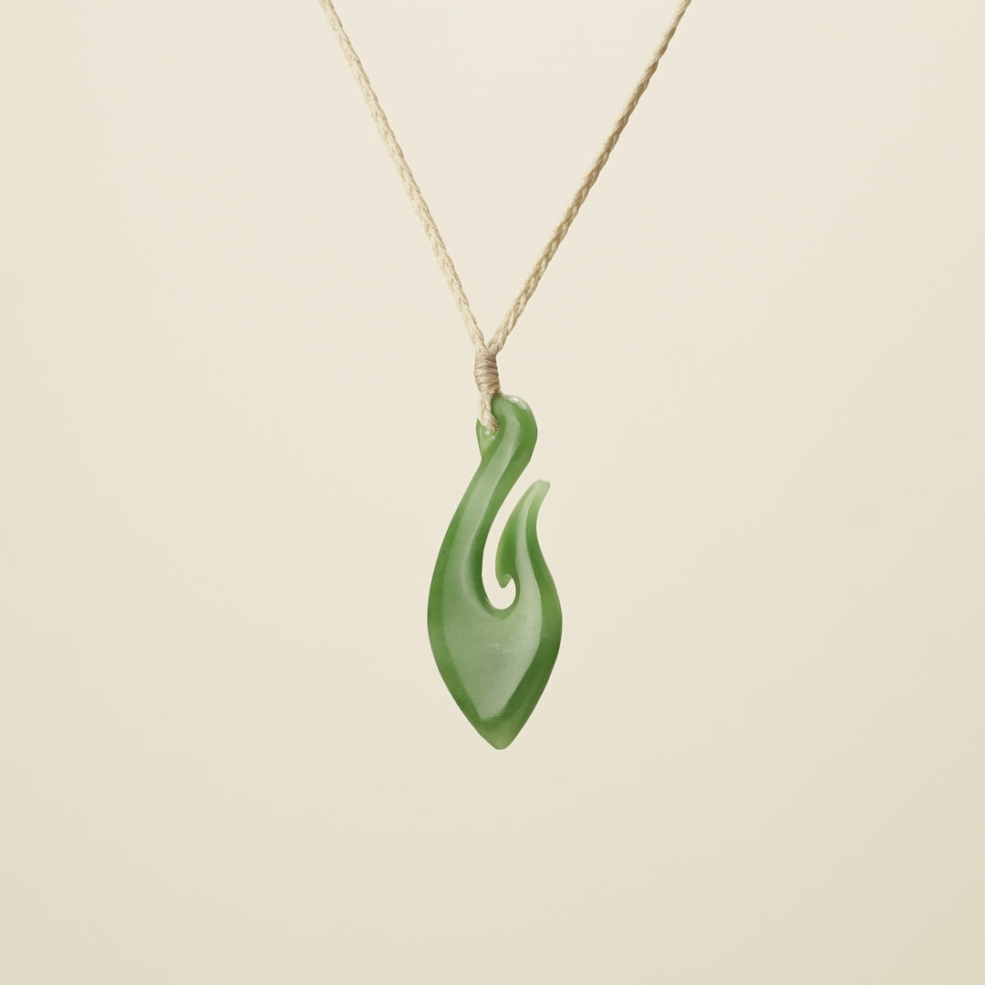 Hei Matau Greenstone Medium