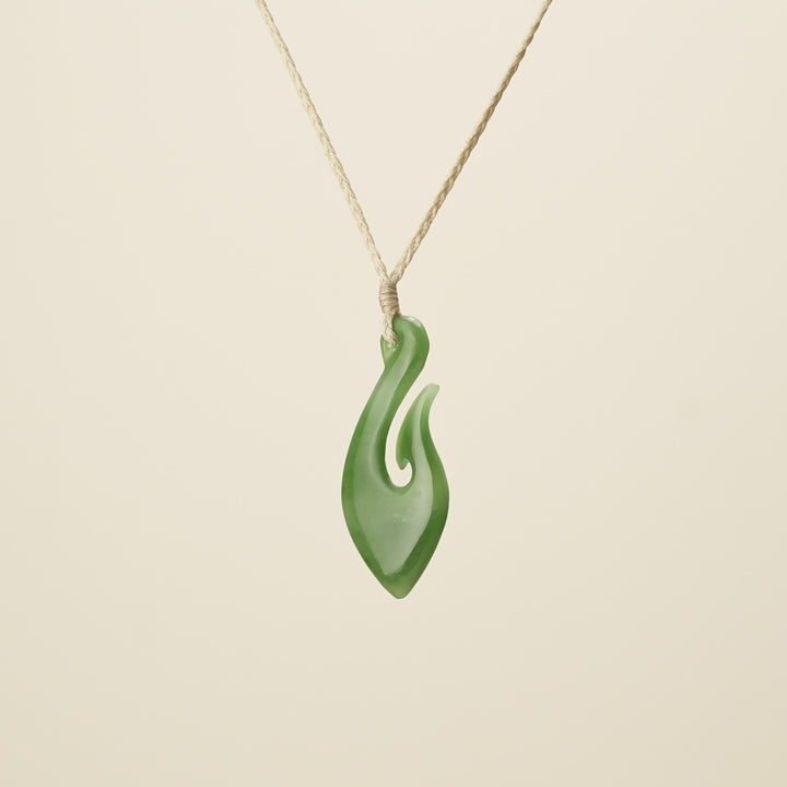 Hei Matau Greenstone Medium